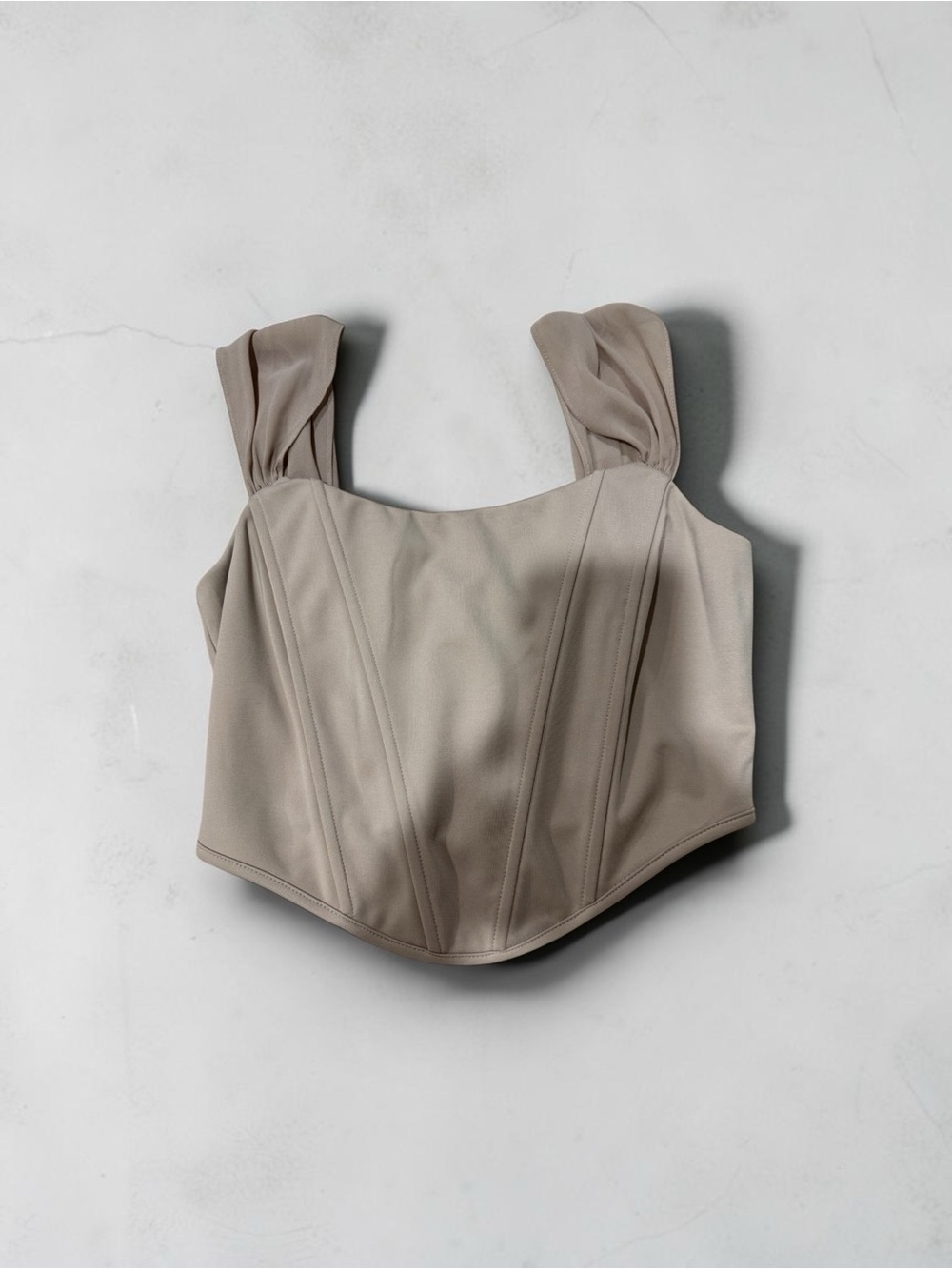 Altar’d State Beige Corset Crop Top S Coquette Balletcore Bustier - Picture 1 of 7